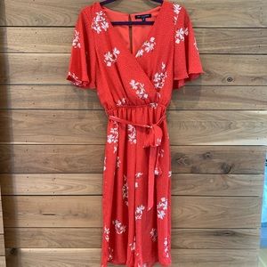 Red Floral Jumpsuit